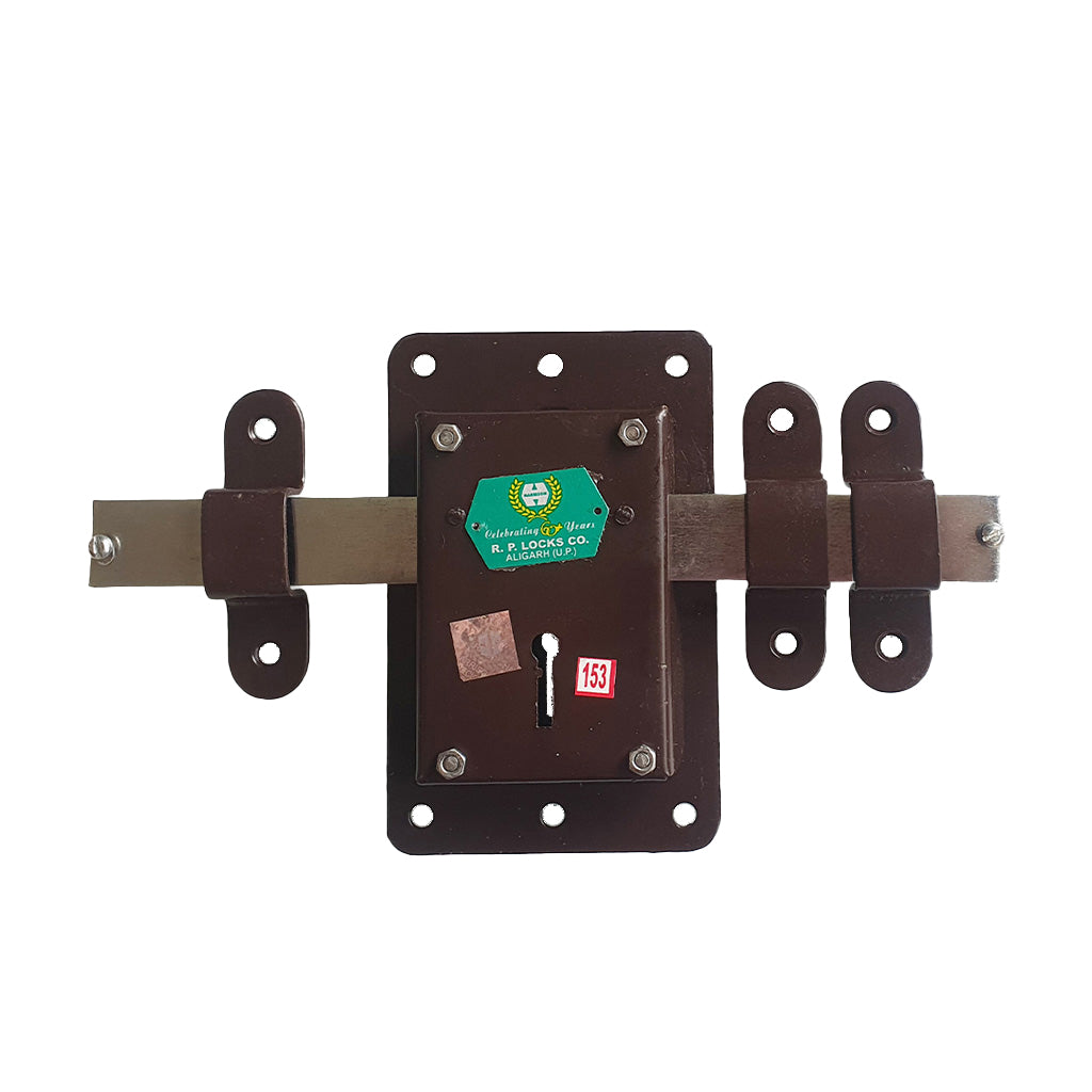 Harrison (C-0494) Universal 10 Turn Godown Lock For Double Door - 3 Keys