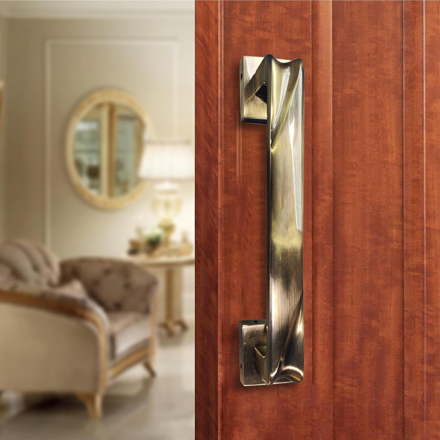 Aranze Aluminium Antique Finish Pull Handle - One Piece