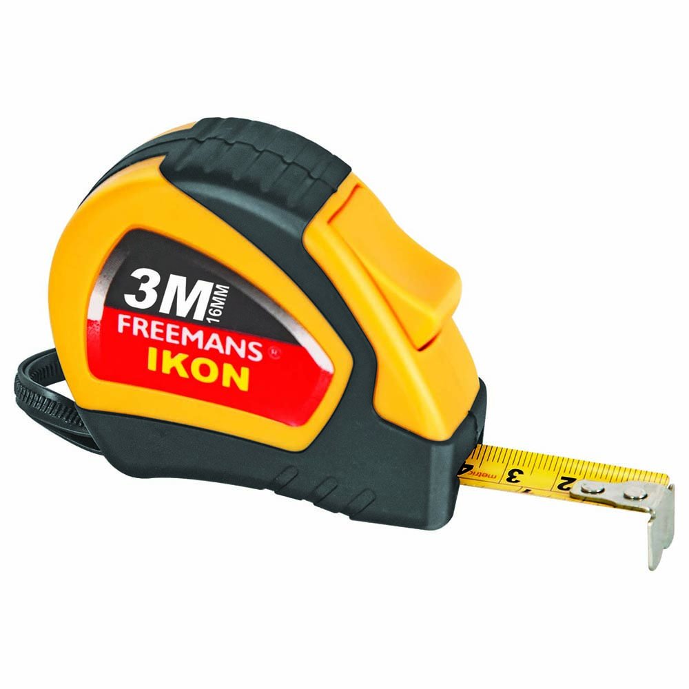 Freemans Ikon 3m:16mm Steel Measuring Tape