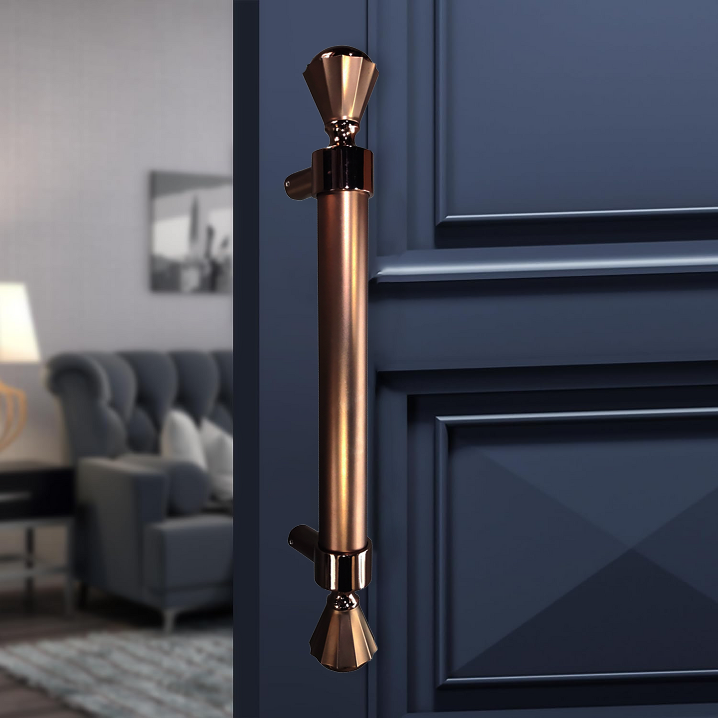 Aranze Stainless Steel Rose Gold Finish 18-Inch Pull Handle - One Piece