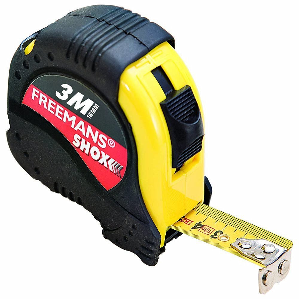 Freemans Shox 3m:16mm Steel Measuring Tape