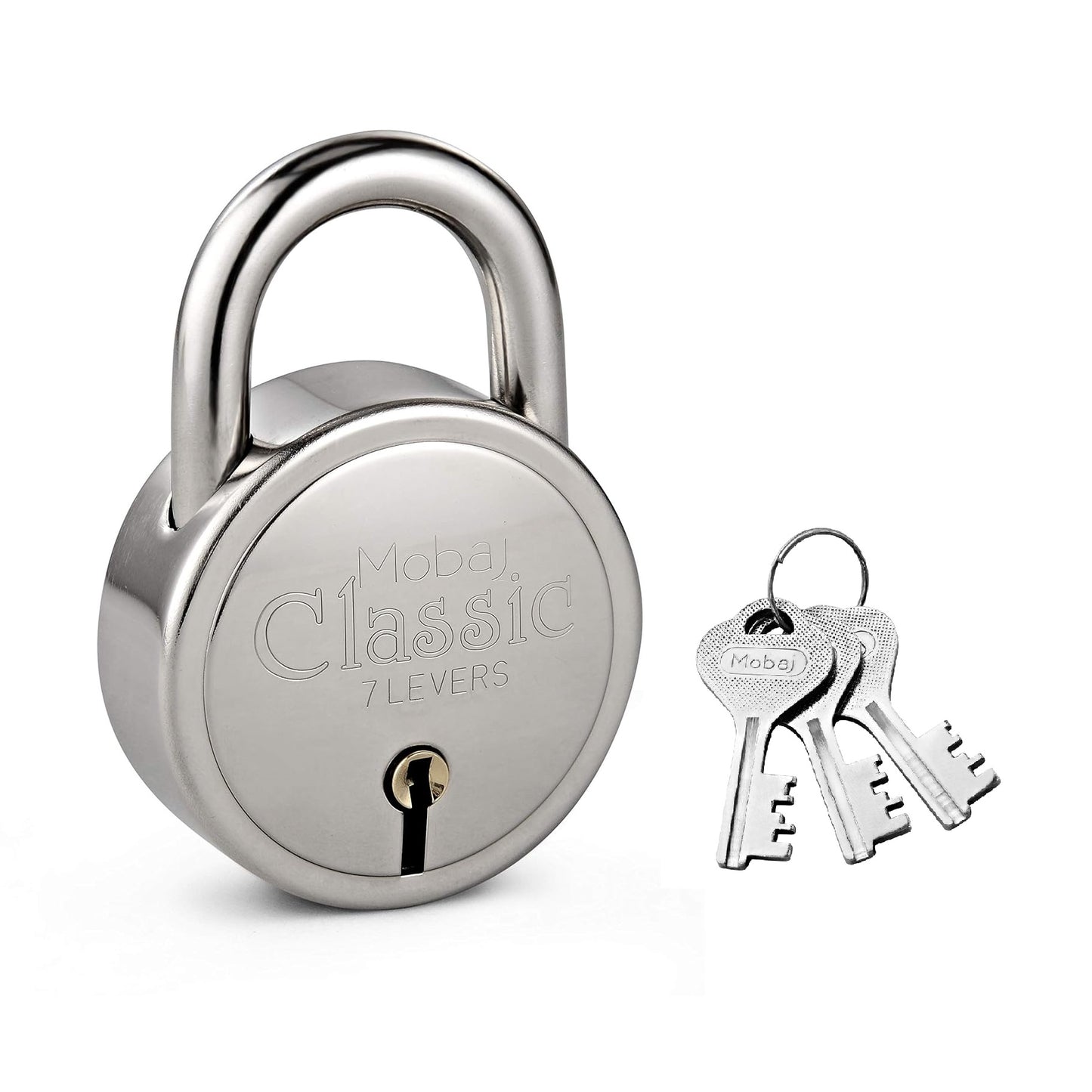 Mobaj 65mm Classic Padlock - 3 Keys