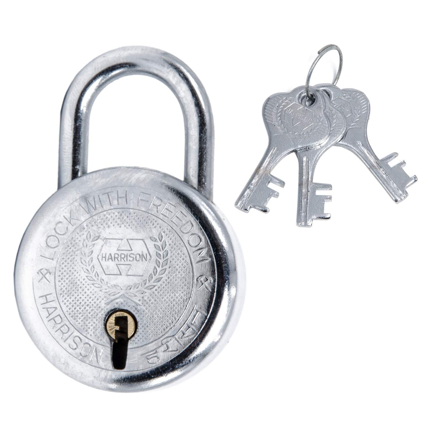Harrison (C-0279) 70mm T-26/BCP Premium Round Padlock - 3 Keys