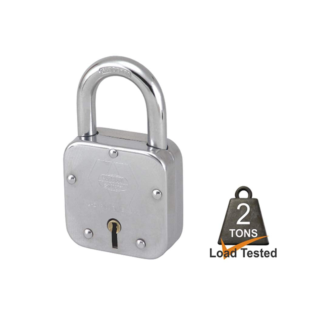 Harrison (C-0033) 65mm T-27/BCP Premium Square Padlock With Brass Levers - 3 Keys