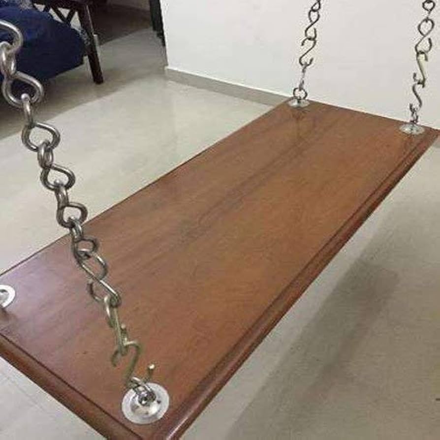 Aranze Stainless Steel Zula Chain Set With S Hooks, 7Ft Chain Each, Set of 4 Chains