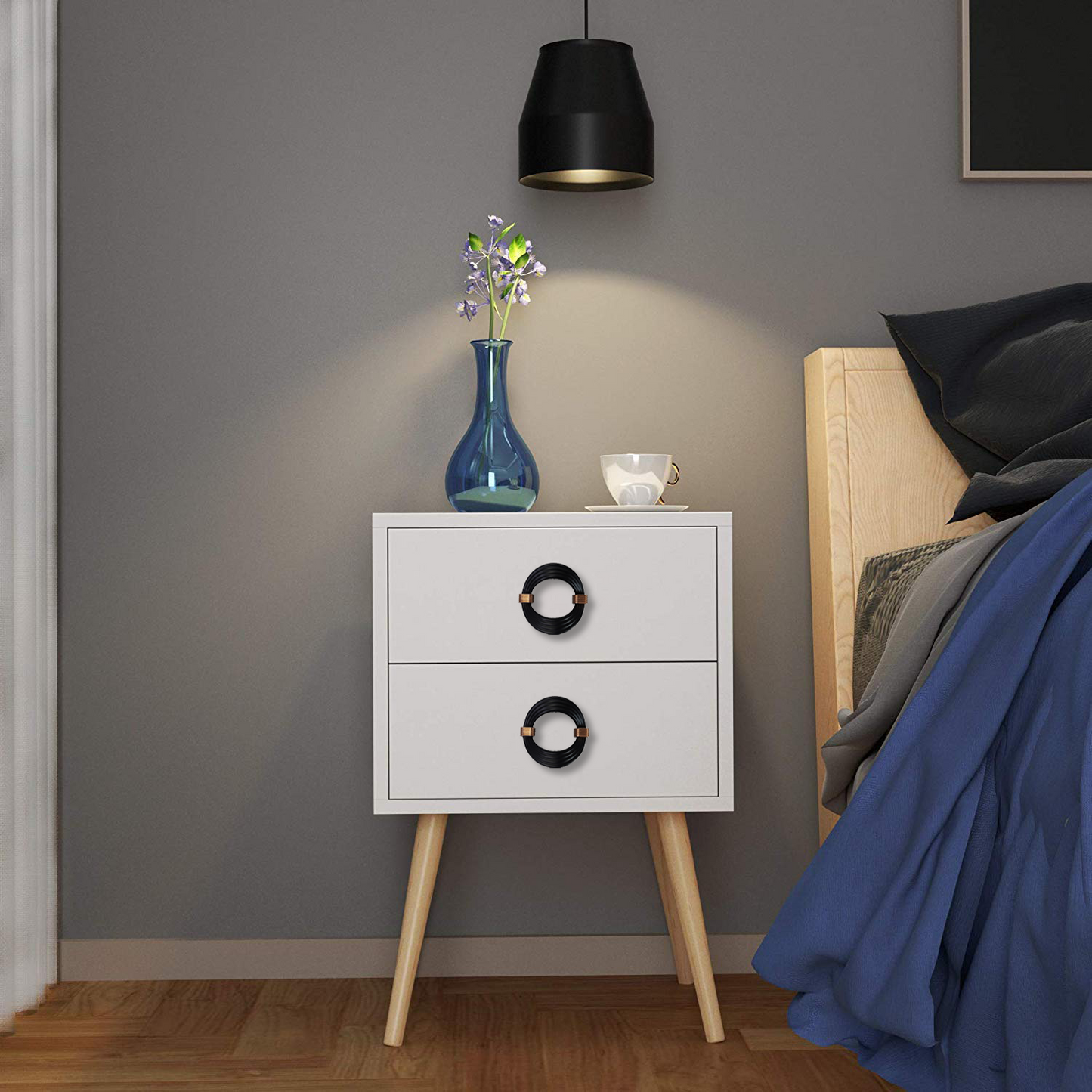 Aranze Black Zinc Cabinet Knob - 2-Inch Size, Includes 1 Piece