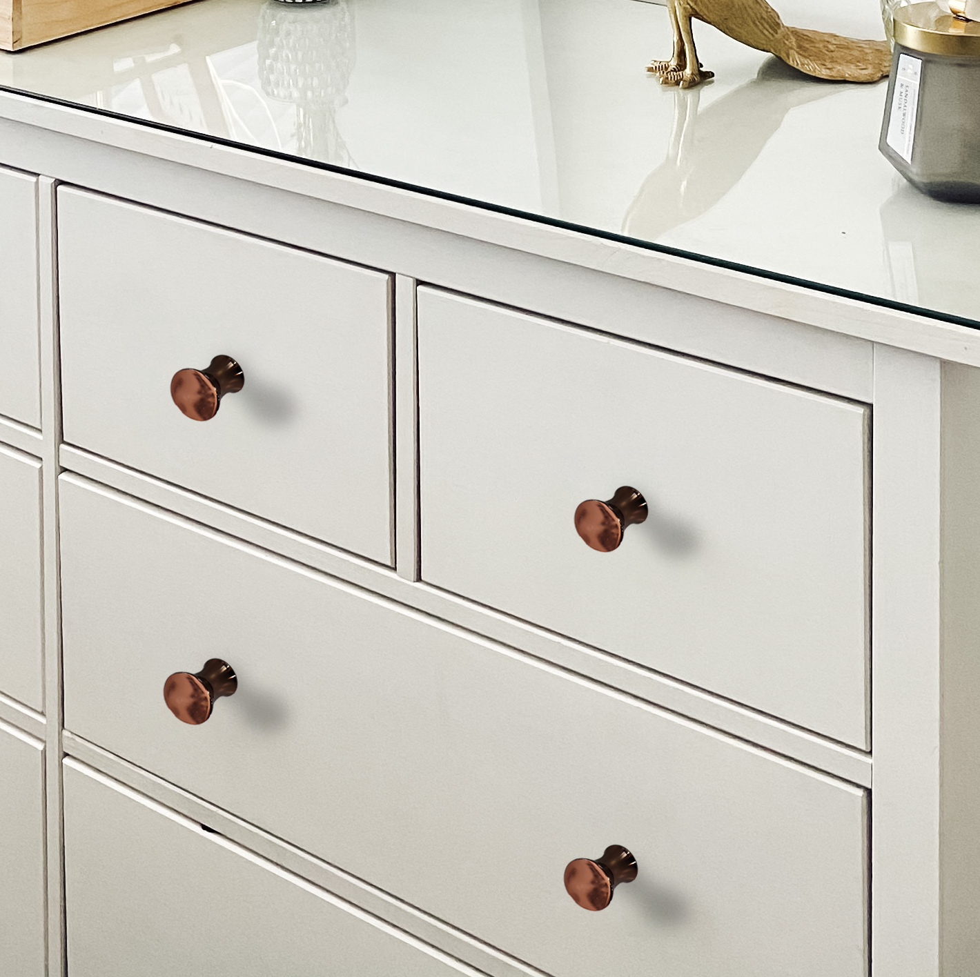 Aranze Rose Gold Stainless Steel Cabinet Knob - 1-Inch Size, Includes 1 Piece