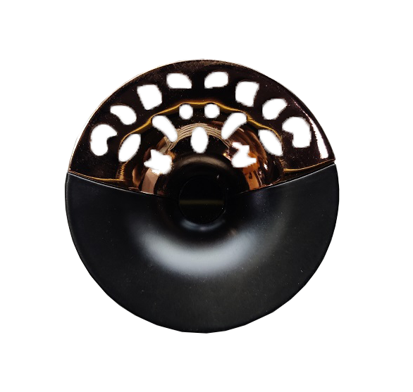 Aranze DSKN_26_60mm 2 inch Cabinet Knob, Pack of 1, Rose Gold and Black Finish