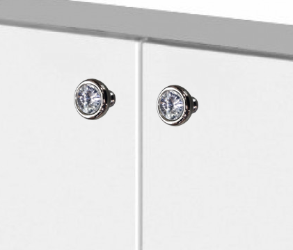 Aranze Zinc Chrome Finish Cabinet Knob - 1-Inch Size, Includes 1 Piece