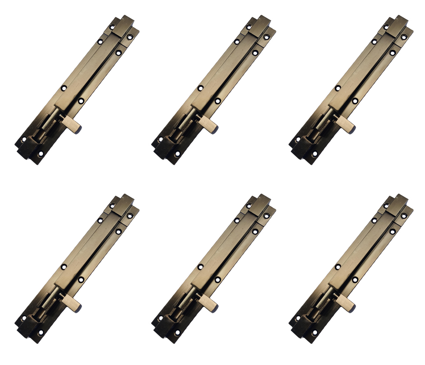 Aranze DSTB_6 Tower Bolt For Doors And Windows, Brown Finish