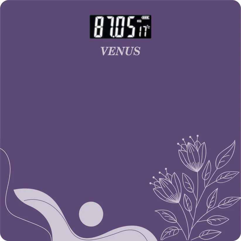 Venus Purple Square Digital Personal Weighing Scale