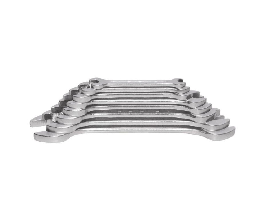 Freemans DS08 8 Pcs Double Open End Spanner Set, Recessed Panel