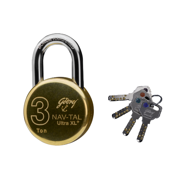 Godrej (C-5100) 65mm Navtal Ultra XL+ Padlock - 4 Keys