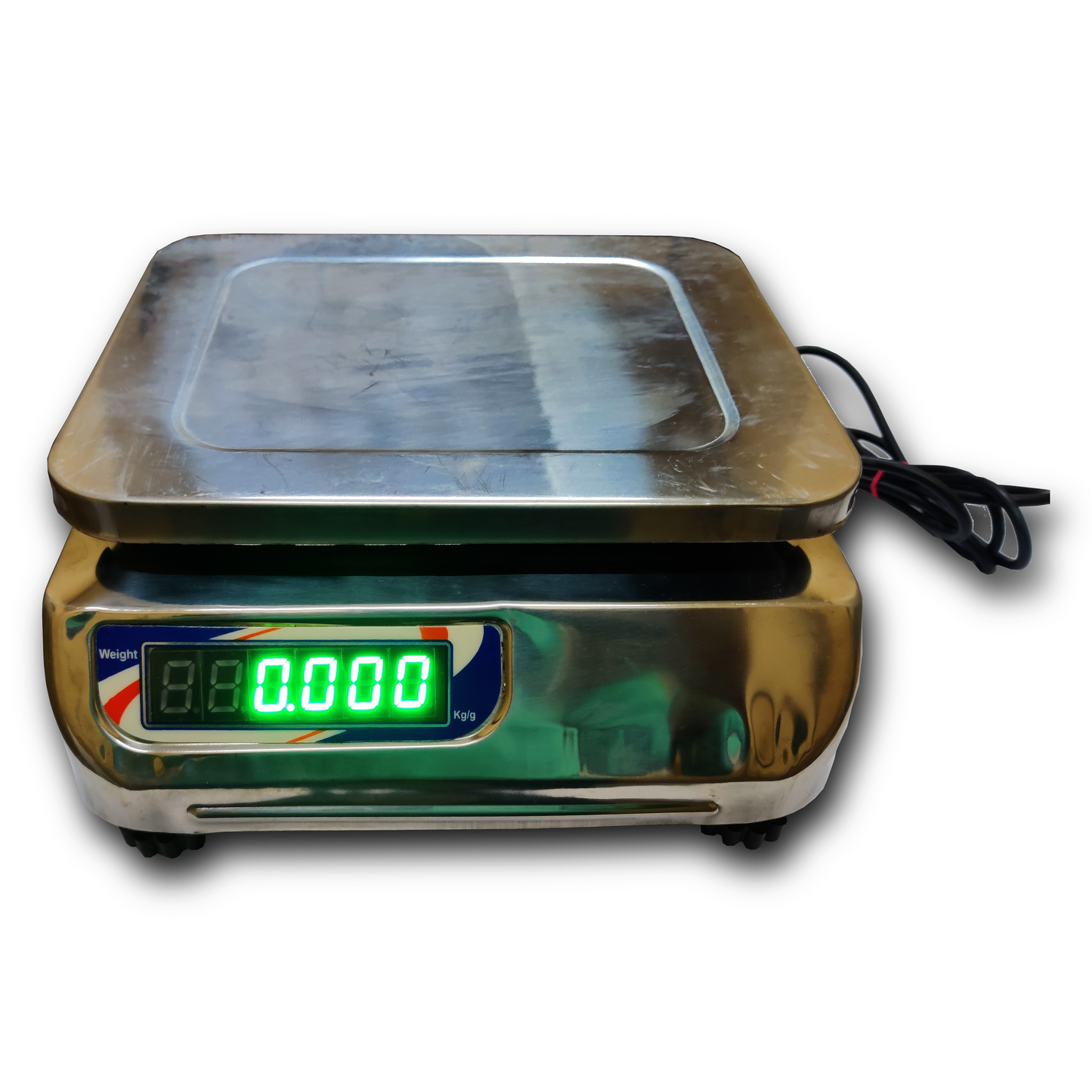 Aranze 30kg x 2 g Digital Table Top Weighing Scale with Front and Back Display Pan for Retail Shops, Kitchen and Commercial Purposes (9x7 inches, Stainless Steel)