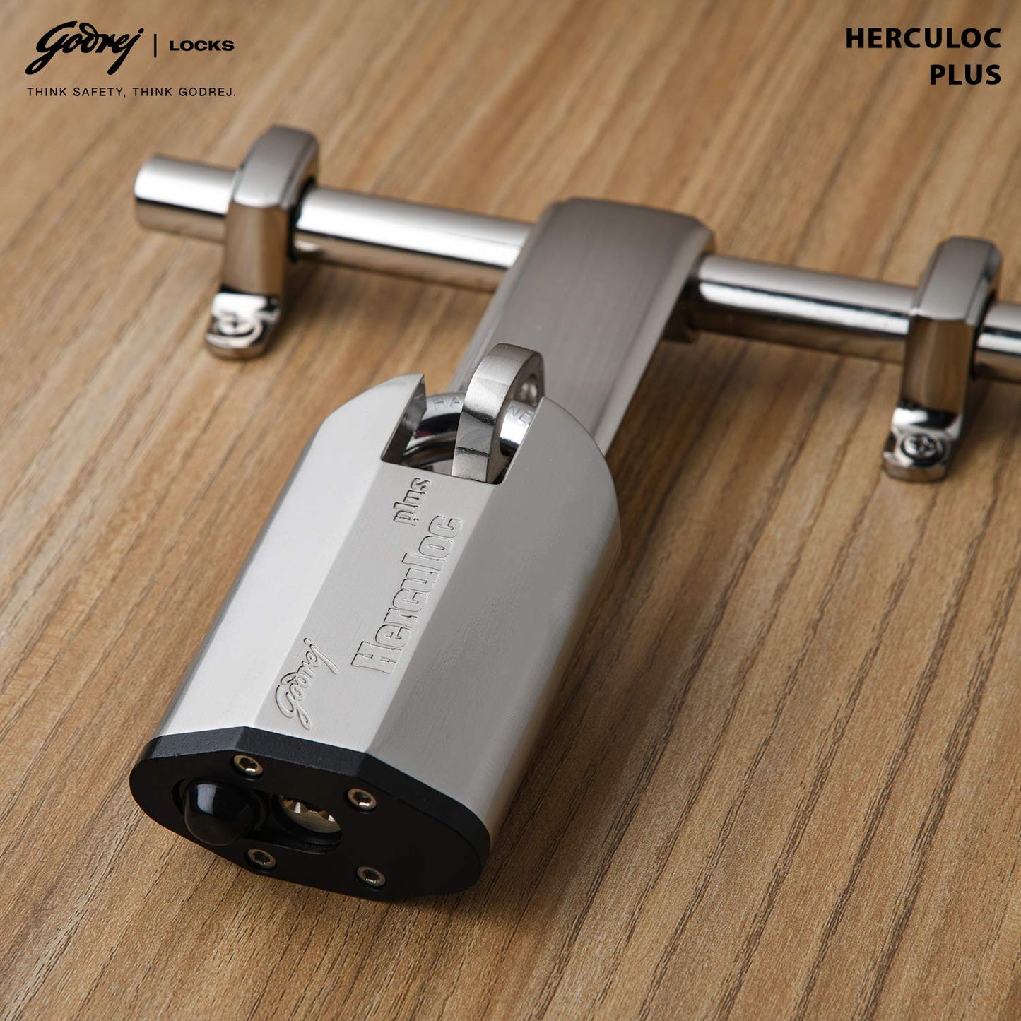 Godrej (C-5485) Herculoc Plus 3KS Premium Padlock - 4 Keys