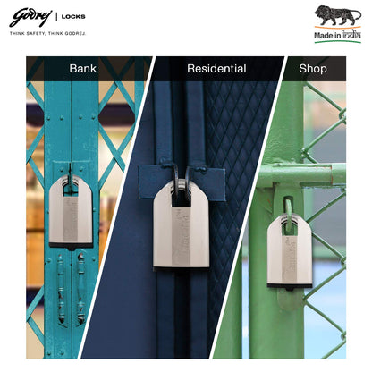 Godrej (C-5485) Herculoc Plus 3KS Premium Padlock - 4 Keys