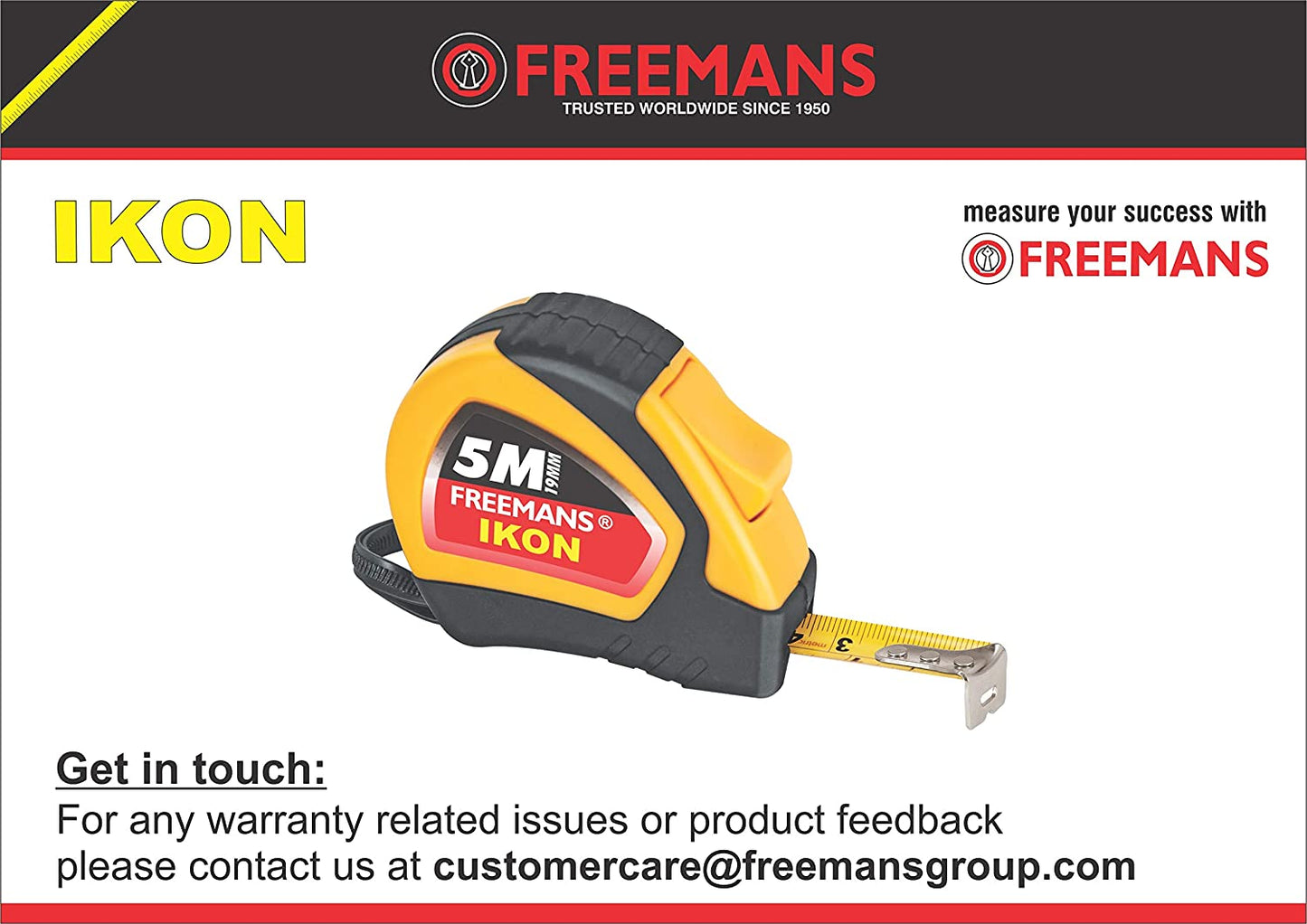 Freemans Ikon 5m:19mm Steel Measuring Tape