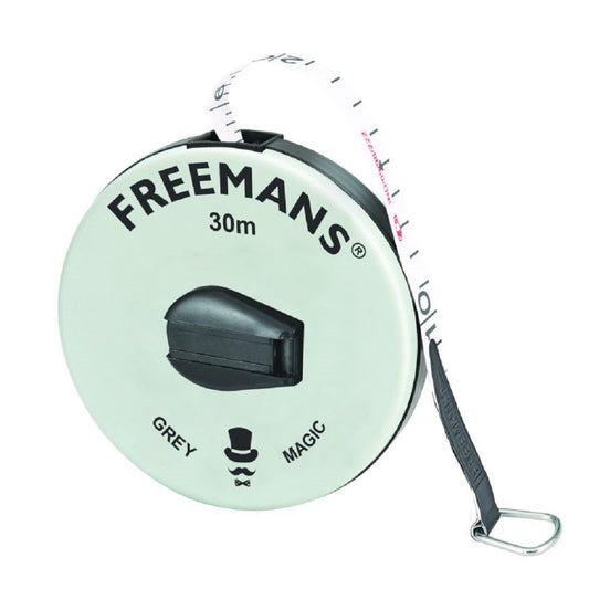 Freemans FM30 Fiberglass Grey Magic Measuring Tape - 30m
