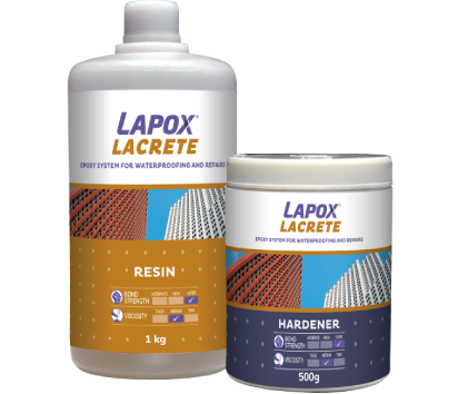 Lapox Lacrete Epoxy Adhesive For Waterproofing, Concrete Repair and Strengthening of Structures